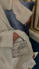 White sparkling abaya (pre order)