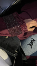Sparkling abaya bordeaux (Pre order)