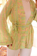 Short kimono green