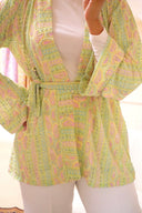 Short kimono green