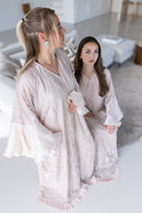 Blush pearl Abaya