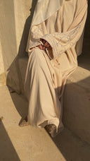 Sand silver Abaya