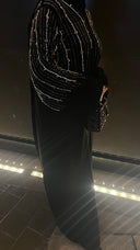 diamond noir abaya