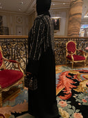 diamond noir abaya