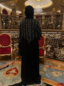 diamond noir abaya